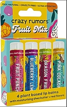 Набор бальзамов для губ - Crazy Rumors Fruit Mix (lip/balm/4x4.25g) — фото N1
