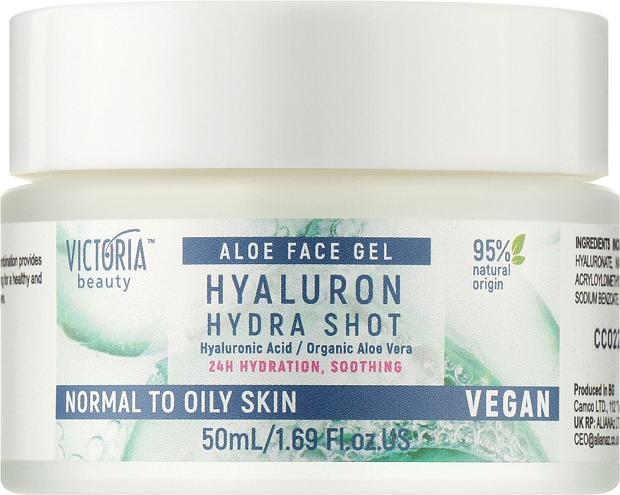 Крем-гель для нормальної та жирної шкіри обличчя - Victoria Beauty Hyaluron Hydra Shot — фото N1