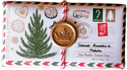 Натуральное мыло "Сосновая хвоя" - Essencias De Portugal Christmas Tree Postcard Soap — фото N1