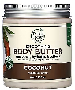 Масло для гладкости кожи тела, кокос - Petal Fresh Body Butter Coconut — фото N1
