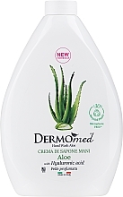 Парфумерія, косметика Крем-мило для рук "Алое", без дозатора - Dermomed Hand Wash Aloe With Hyaluronic Acid