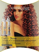 Набор для вьющихся и химически завитых волос - Abril et Nature Somnis & Hair Curl Shine (h/shm/30ml + h/mask/30ml) — фото N1
