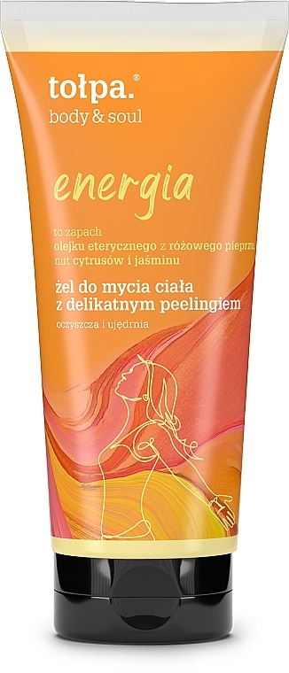 Гель для тіла з ніжним пілінгом - Tolpa Body & Soul Body Wash Gel — фото N1