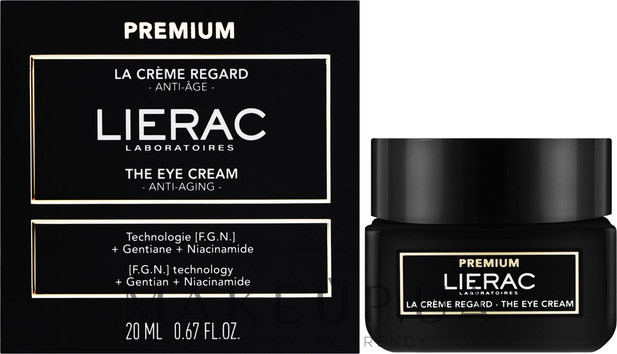 Антивозрастной крем для кожи вокруг глаз - Lierac Premium The Eye Cream — фото 20ml