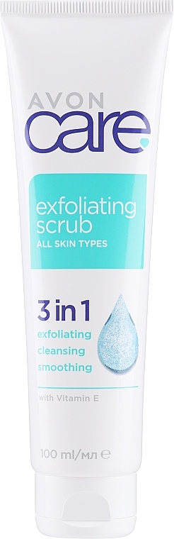 Очищающий скраб 3 в 1 с витамином Е - Avon Care Gentle Exfoliating Scrub 3 in 1 With Vitamin E — фото N1
