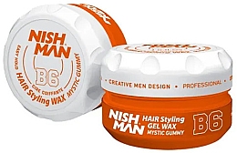 Духи, Парфюмерия, косметика Воск-гель для стилизации волос - Nishman Hair Styling Gel Wax B6 Mystic Gummy