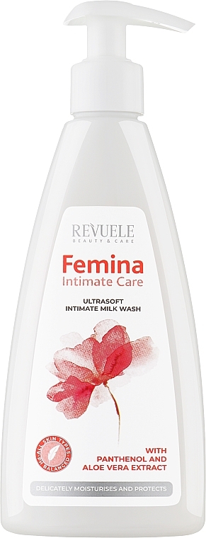 Ультрам'яке молочко для інтимної гігієни - Revuele Femina Intimate Care Ultrasoft Intimate Milk Wash — фото N1