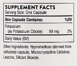 Дієтична добавка "Калій цитрат", капсули - Thorne Research Potassium Citrate — фото N3