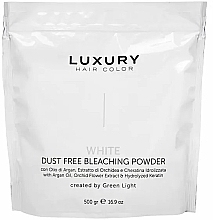 Осветляющая пудра белая - Green Light Luxury Hair Color White Dust Free Bleaching Powder — фото N1