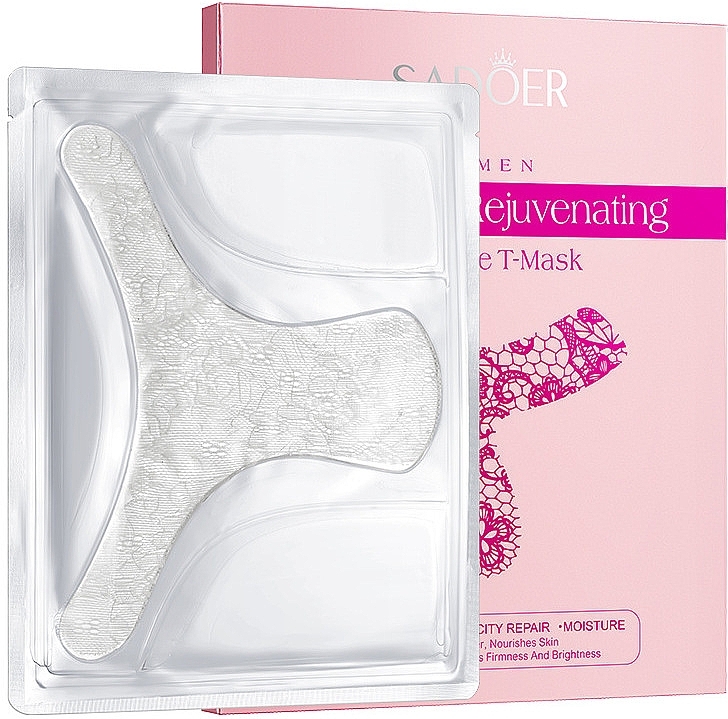 Набор патчей для интимной зоны с эффектом омоложения - Sadoer Women Hydrating Rejuvenating Secretive T-Mask — фото N1