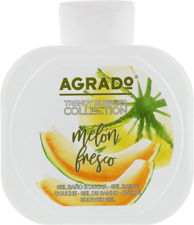 Гель для душу "Свіжа диня" - Agrado Trendy Bubbles Collection Fresh Melon Shower Gel — фото N1
