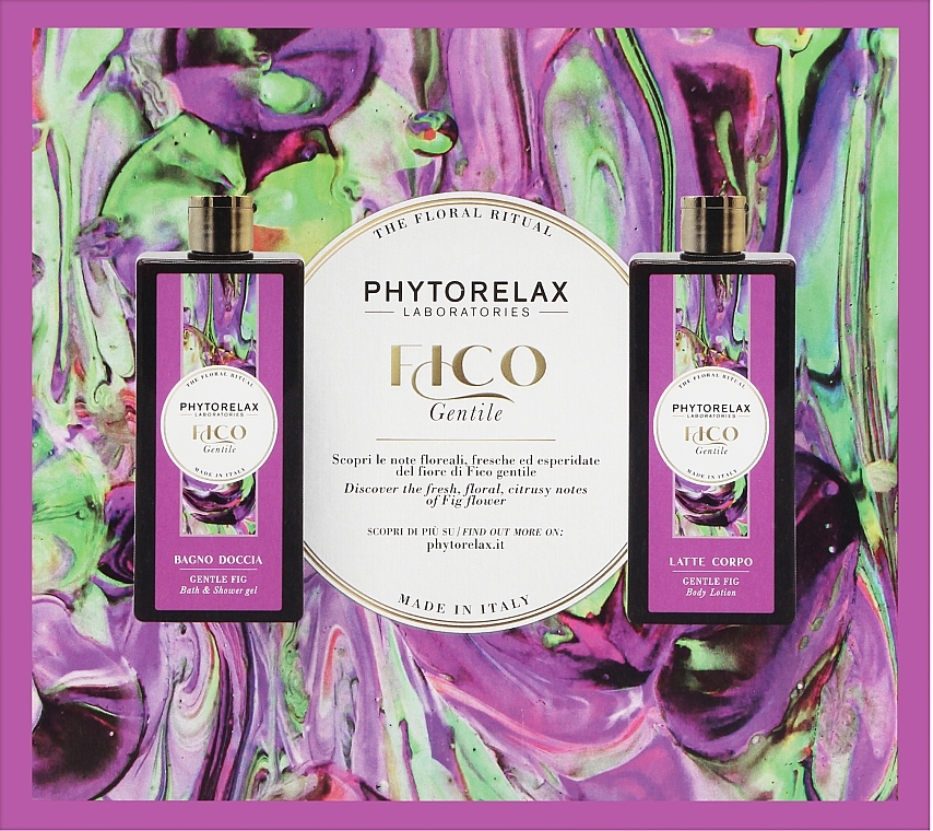 Набор - Phytorelax Laboratories The Floral Ritual Gentle Fig (sh/gel/250ml + b/lot/250ml)