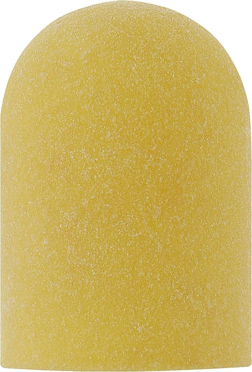 Колпачок желтый, диаметр 16 мм, абразивность 240 грит, CY-16-240 - Nail Drill — фото N1