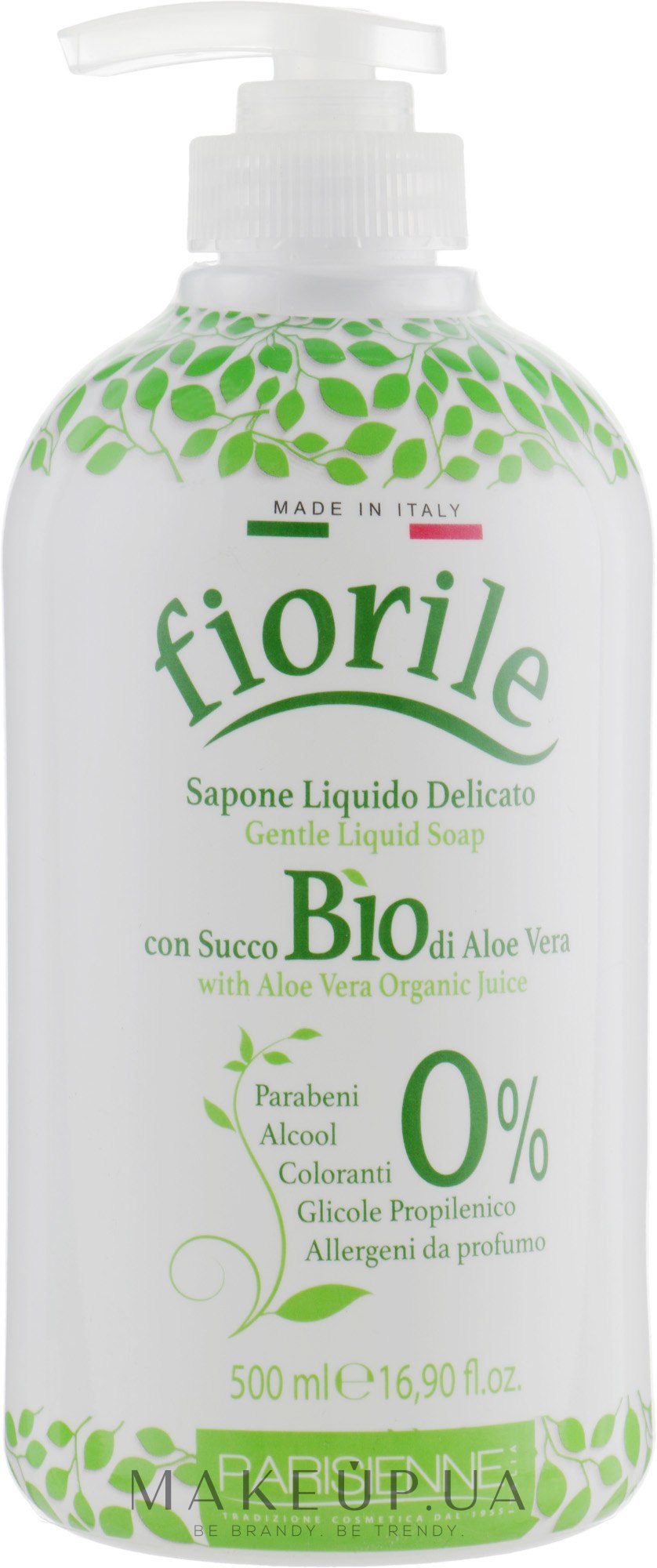 Жидкое мыло "Алоэ Вера" - Parisienne Italia Fiorile BIO Aloe Vera Liquid Soap — фото 500ml