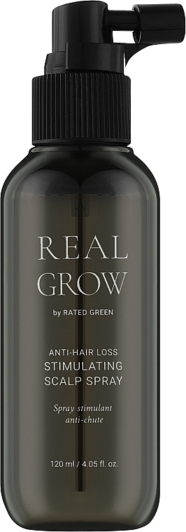 Спрей для шкіри голови проти випадання волосся - Rated Green Real Grow Anti-Hair Loss Stimulating Scalp Spray