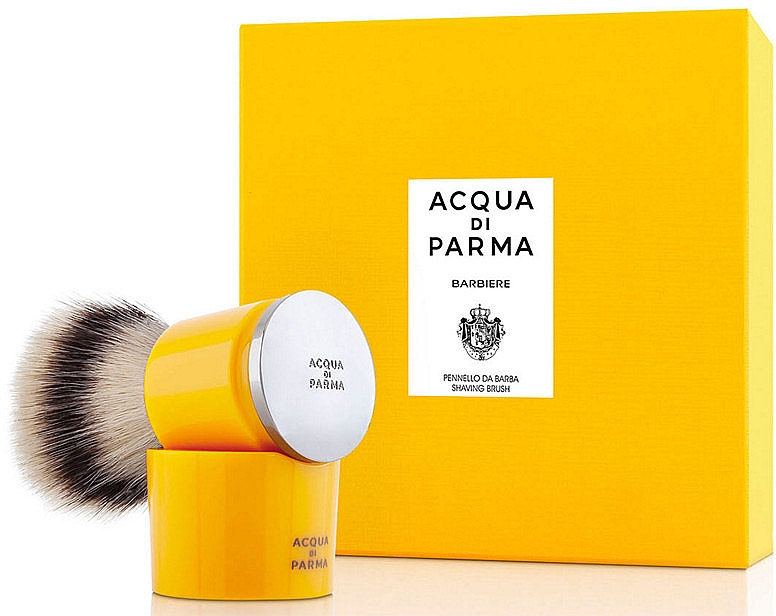 Синтетический помазок для бритья, желтый - Acqua di Parma Barbiere Shaving Brush — фото N1