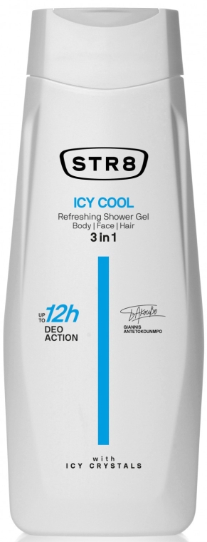 Гель для душу 3 в 1 - STR8 Icy Cool Refreshing Shower Gel 3 in 1 — фото N1