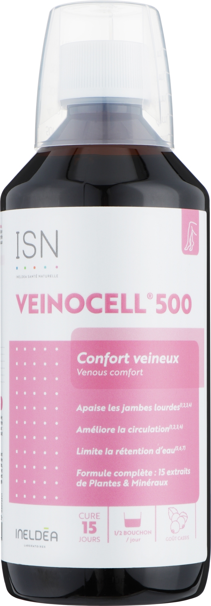 Виноцелл, здоровые вены и сосуды - Sante Naturelle Vinocell® Circulatory Comfort Capsules — фото 500ml