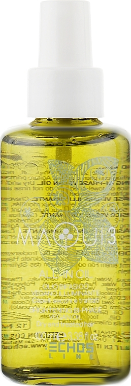 УЦЕНКА Двухфазное веганское масло для блеска волос - Echosline Maqui 3 Brightening Bi-Phase Vegan Oil * — фото N2
