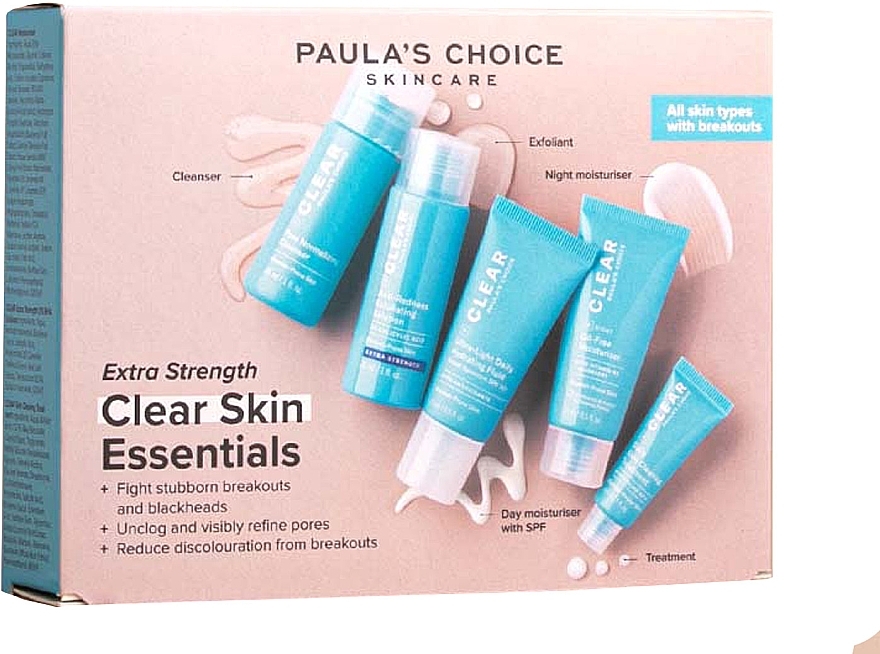 Набор, 5 продуктов - Paula's Choice Extra Strength Clear Skin Essentials Set — фото N1