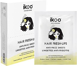 Духи, Парфюмерия, косметика Разглаживающие салфетки для волос - Ikoo Infusions Hair Fresh-Ups Anti-Frizz Sheets