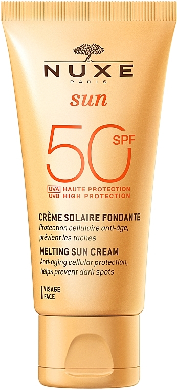 Сонцезахисний крем для обличчя - Nuxe Sun Face Sun Cream SPF 50 — фото N1