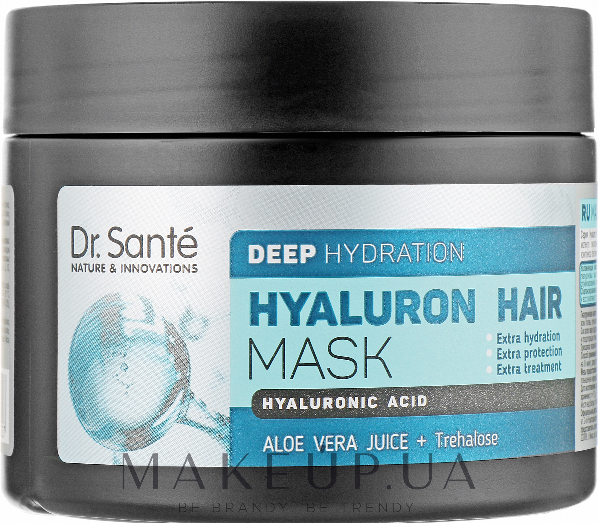 Маска для глибокого зволоження волосся - Dr. Sante Hyaluron Hair Deep Hydration Mask — фото 300ml