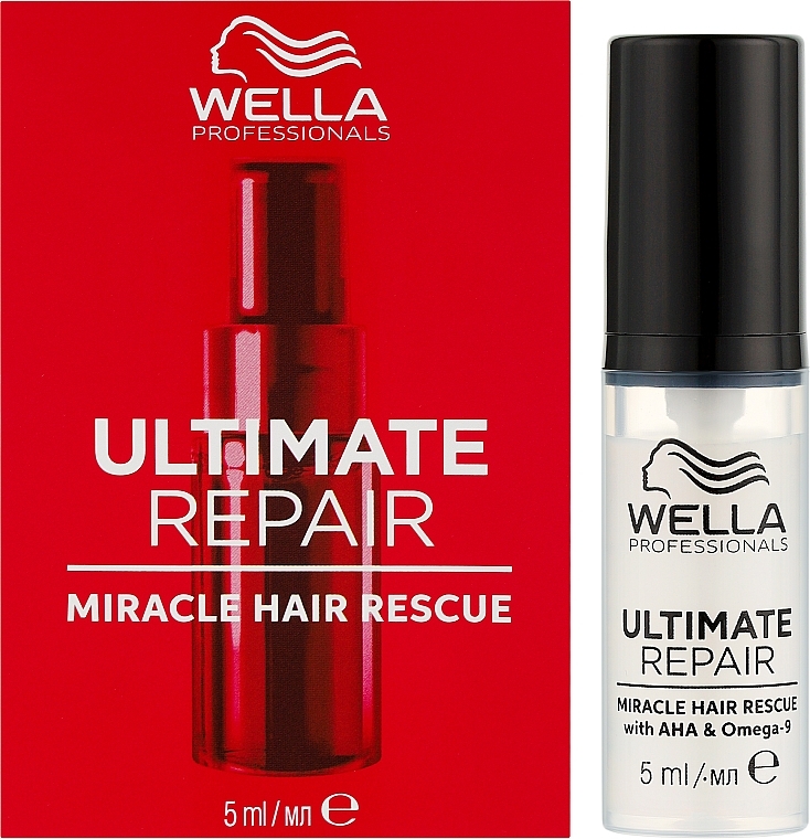 Сыворотка для всех типов волос - Wella Professionals Ultimate Repair Miracle Hair Rescue With AHA & Omega-9 (мини) — фото N2