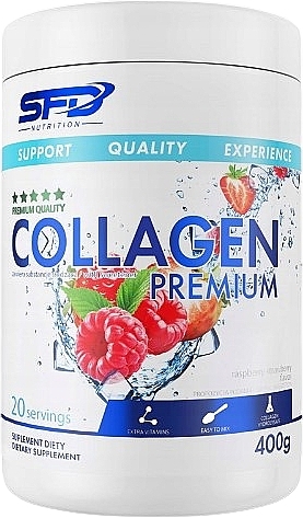Пищевая добавка "Коллаген премиум", клубника-малина - SFD Nutrition Collagen Premium Raspberry Strawberry — фото N1