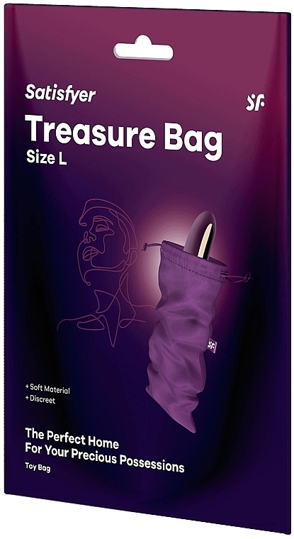 Мешочек для хранения секс-игрушек, фиолетовый, Size L - Satisfyer Treasure Bag Violet — фото N1
