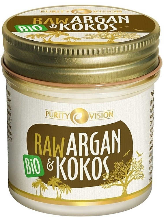 Кокосово-аргановое масло - Purity Vision Bio Raw Argan Coconut Oil — фото N1