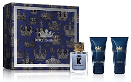 Духи, Парфюмерия, косметика Dolce & Gabbana K by Dolce & Gabbana - Набор (edt/50ml + a/sh/balm/50ml + shr/gel/50ml)