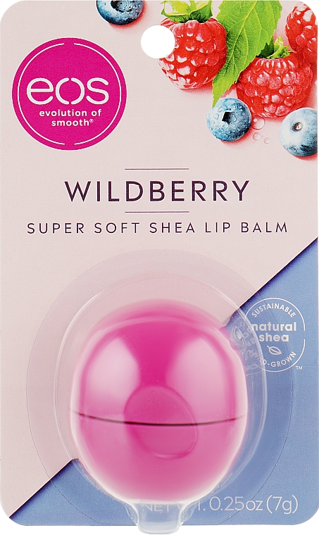 Бальзам для губ "Лесная ягода" - EOS Wildberry Super Soft Shea Lip Balm