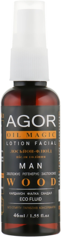 Лосьон после бритья "Wood" - Agor Oil Magic