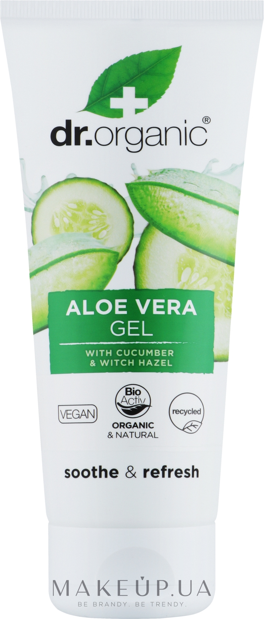 Органический гель алоэ вера с огурцом - Dr. Organic Aloe Vera Gel With Cucumber  — фото 200ml