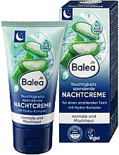 Ночной увлажняющий крем для лица - Balea Nachtcreme Feuchtigkeits Spendend — фото N1