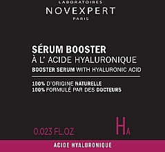ПОДАРУНОК! Сироватка бустер з гіалуроновою кислотою для обличчя - Novexpert Hyaluronic Acid Booster Serum (пробник) — фото N2