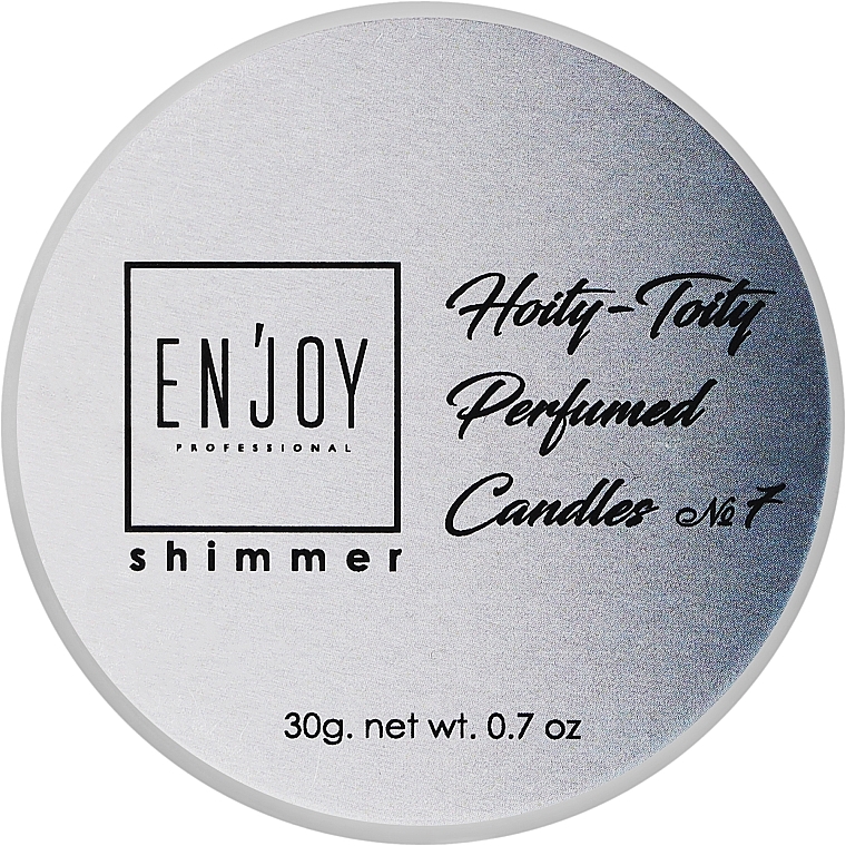 Парфумована масажна свічка - Enjoy Professional Shimmer Perfumed Candle Hoity-Toity #7 — фото N1