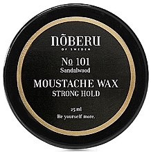 Парфумерія, косметика Віск для вусів, сильної фіксації - Noberu Of Sweden №101 Sandalwood  Moustache Wax Strong Hold