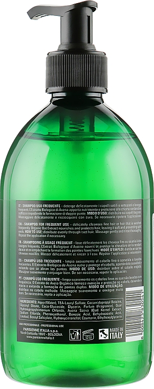 Ежедневный шампунь для волос - Parisienne Italia Evelon Pro Nutri Elements Daily Shampoo Organic Oat — фото N2