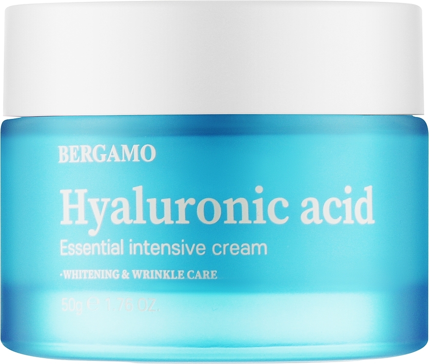 Крем для обличчя з гіалуроновою кислотою - Bergamo Hyaluronic Acid Essential Intensive Cream