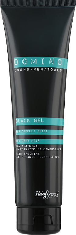 Відтінковий гель з аргініном і органічним екстрактом бузини - Helen Seward Domino Styling Black Gel — фото N1