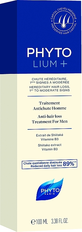 Средство против выпадения волос для мужчин - Phyto Lium+ Traitement Antichute Homme  — фото N2