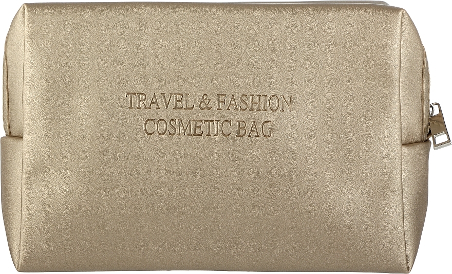 Косметичка CS1134G, золото - Cosmo Shop Travel & Fashion Cosmetic Bag