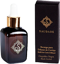 Парфумерія, косметика Ароматична олія для дому "Чорна орхідея" - Essencias De Portugal Saudade Refill For Cork Diffuser Black Orchid (змінний блок)