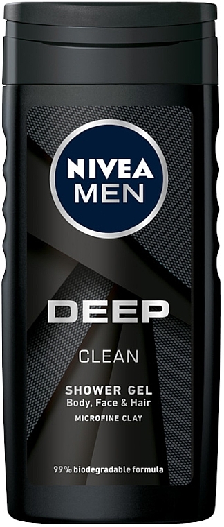 Набір - NIVEA MEN Deep Care (deo/50ml + cr/75ml + sh/gel/250ml + ash/lot/100ml) — фото N4