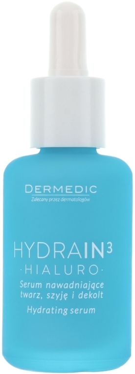 Увлажняющая сыворотка для лица, шеи и декольте - Dermedic Hydrain 3 Hialuro Hydrating Serum