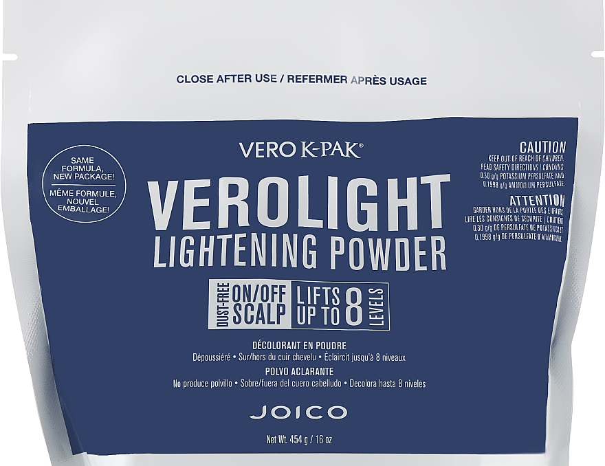 Осветляющая пудра для волос - Joico Vero K-Pak VeroLight Dust-Free Lightening Powder — фото N1