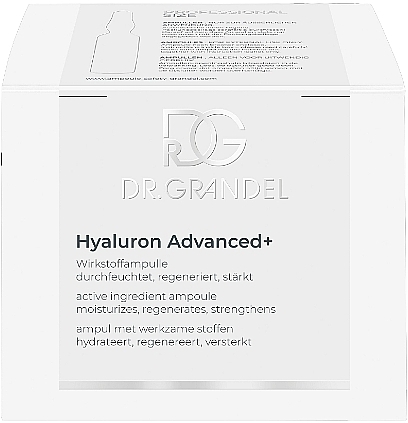 Ампулы с активным ингредиентом для увлажнения кожи лица - Dr. Grandel Hyaluron Advanced+ Ampulle — фото N3