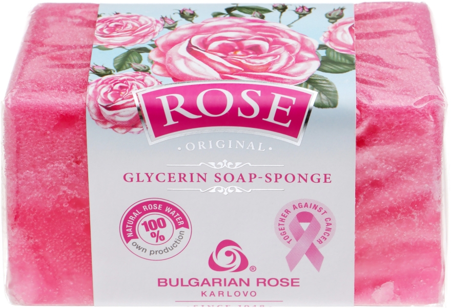 Глицериновое мыло-губка - Bulgarian Rose BioFresh Rose Original 